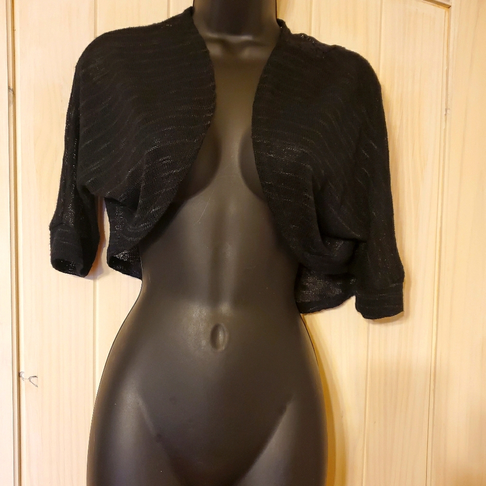 Black lace cardigan